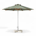 Outdoor patio umbrella with aluminum frame 240 x 240 x 250cm in green